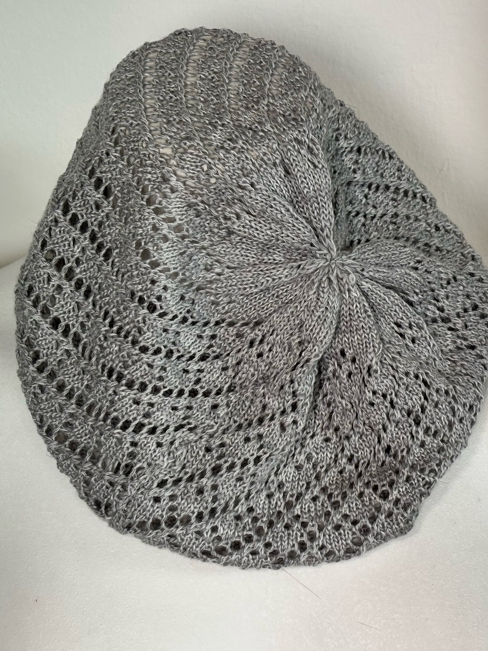 Grey Knit Chic Beanie